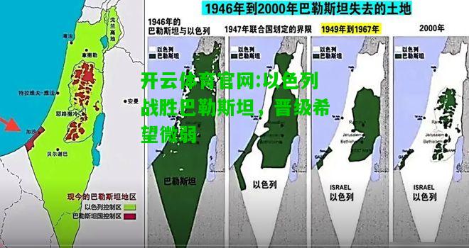 以色列战胜巴勒斯坦，晋级希望微弱